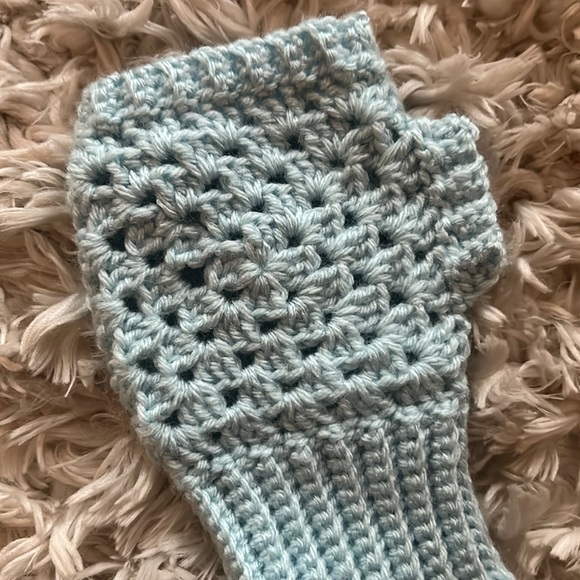 Crochet Fingerless Gloves - Picture 2 of 2
